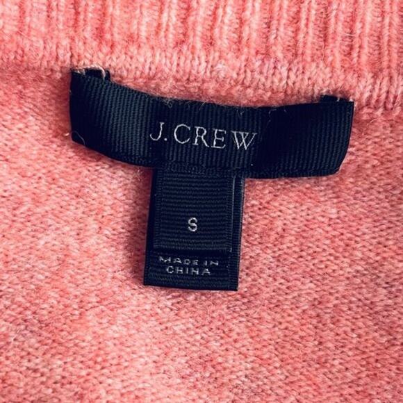 J. Crew Wool V Neck Sweater Pink Size Small - Picture 5 of 6